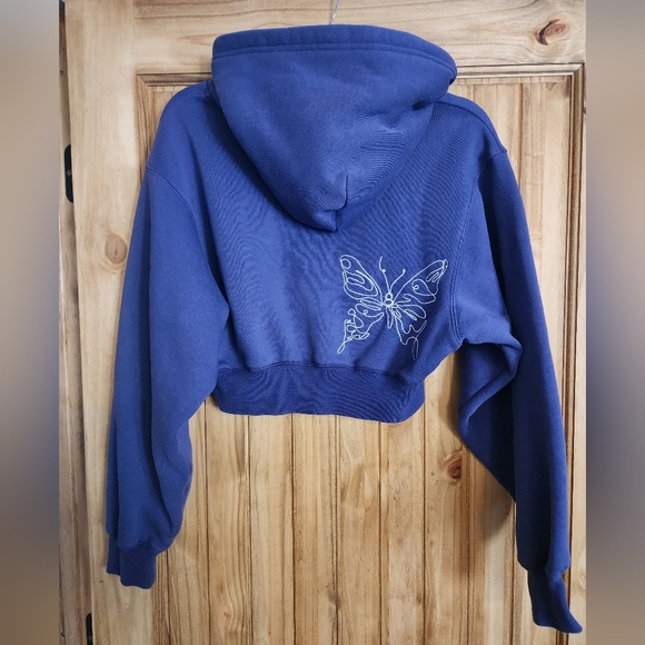 Balance/Vitality Affirmation Hoodie - Sapphire - Picture 4 of 4